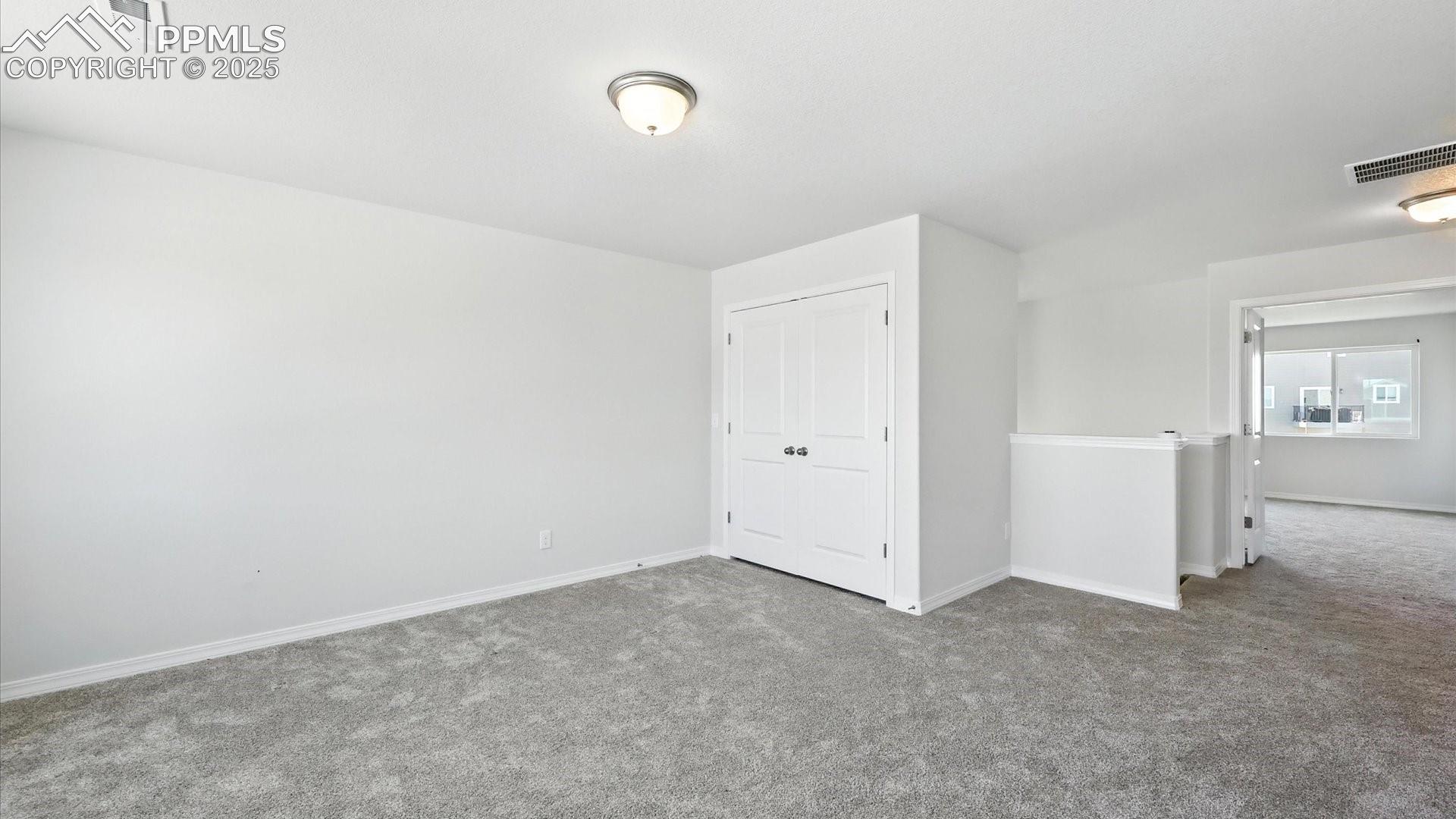 The Loft has a closet for extra storage.