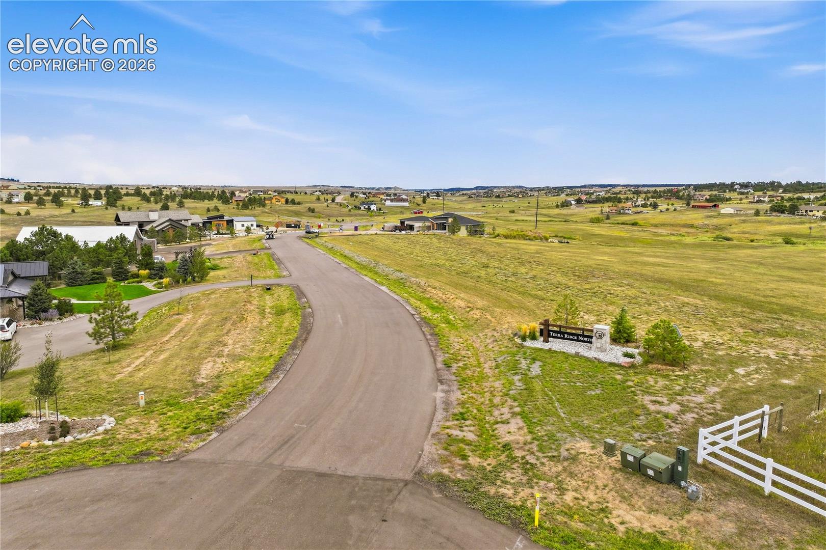 View of the subdivision entrance