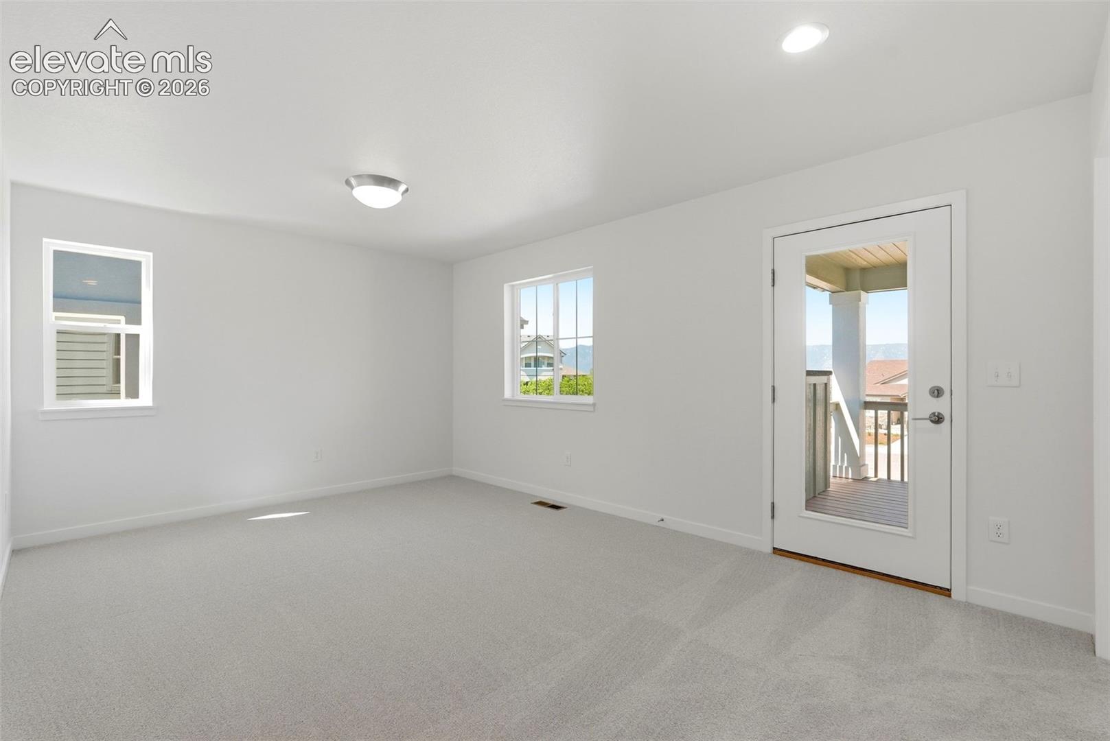 The Loft walks out to the Covered Balcony