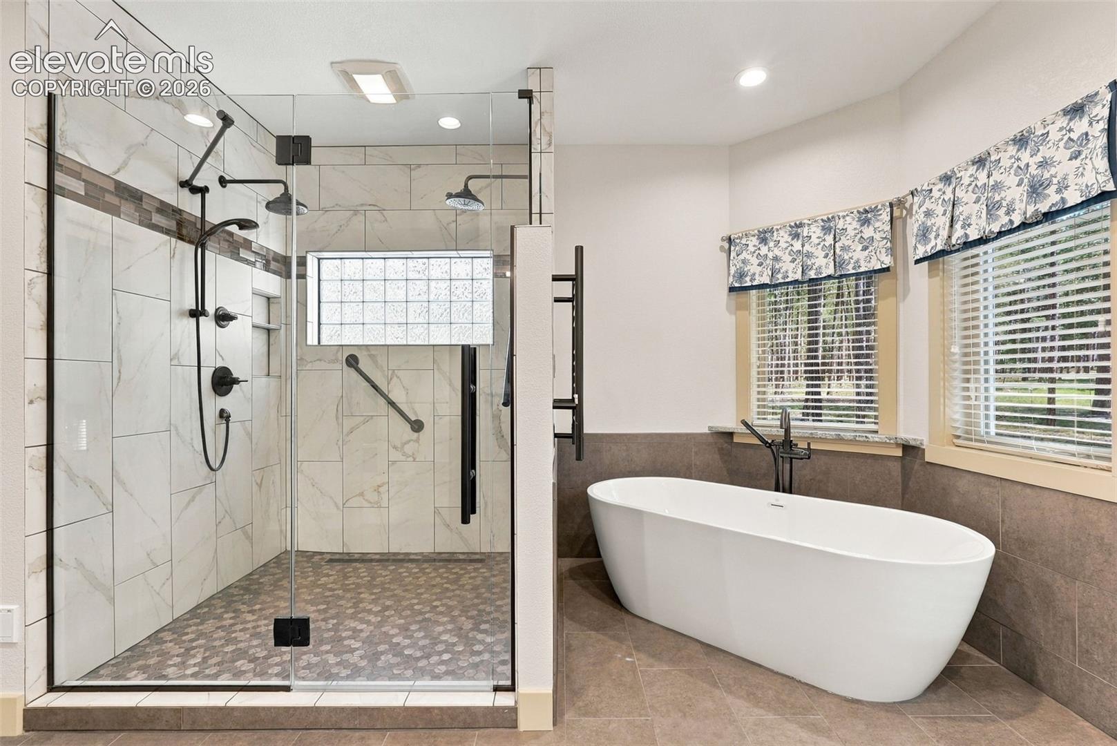 Beautifully remodeled spa bath