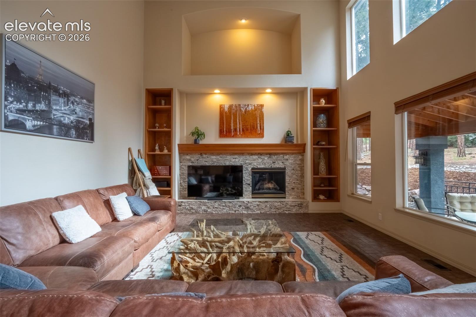 Living room with walk out - main floor