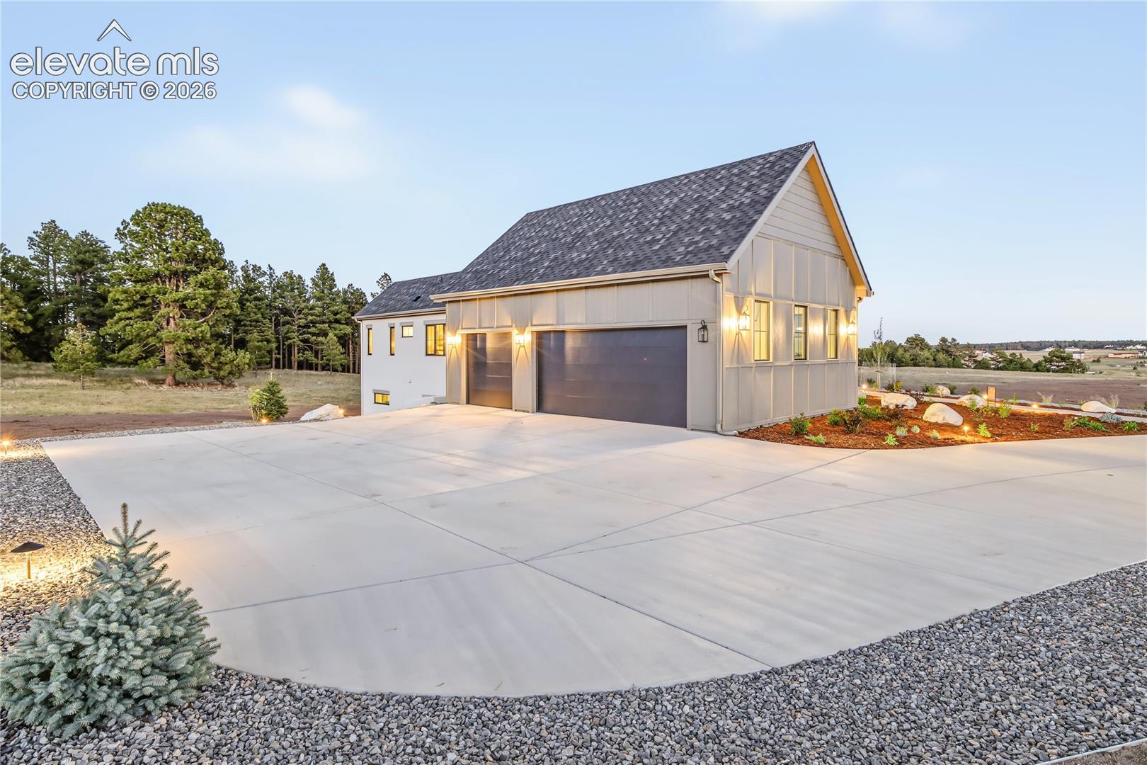 Large driveway 