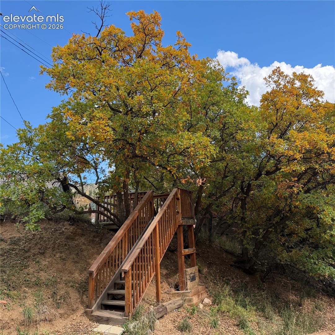 Stairs to house's lot 