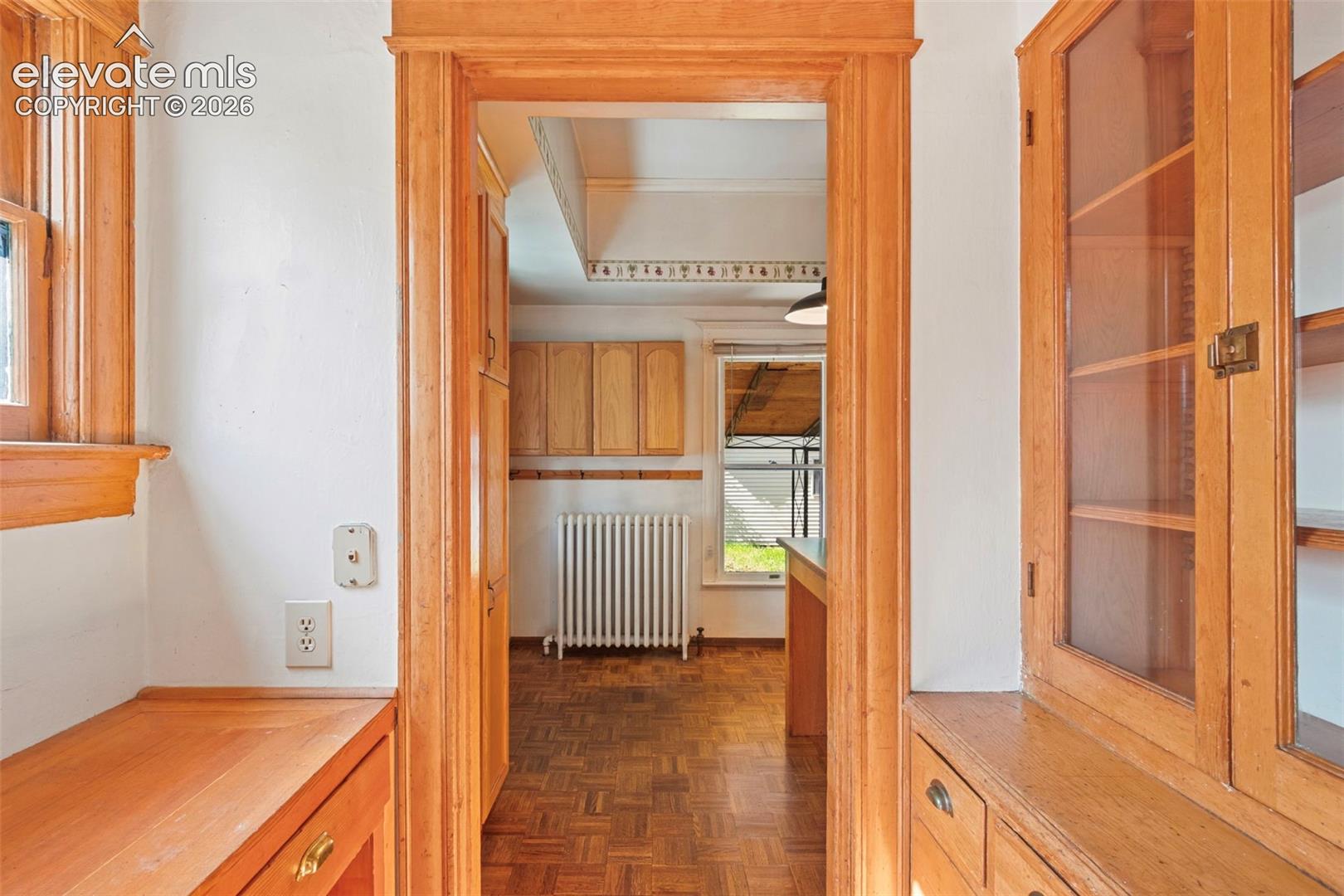 Main unit built in desk and hutch