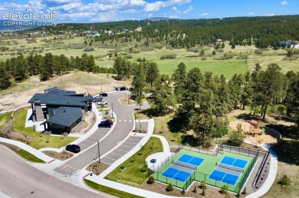 Home Place Ranch Community Center, pickleball/tennis courts and playground