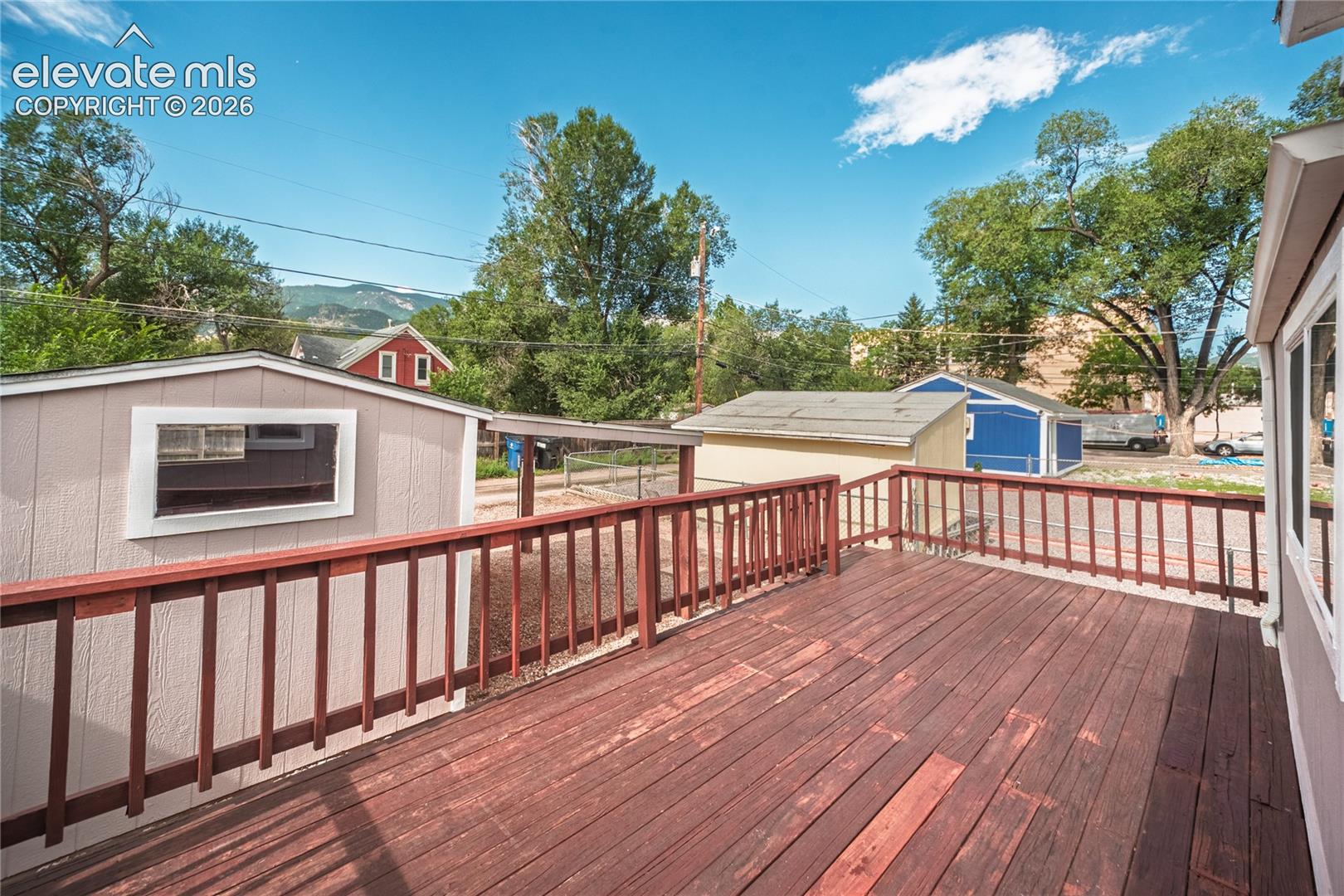 Spacious deck
