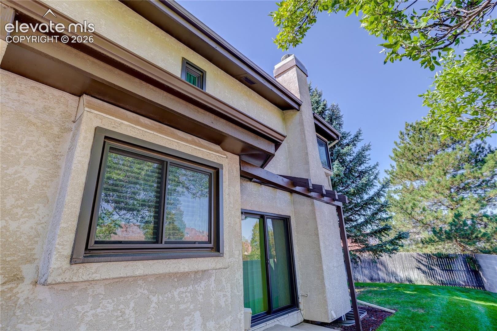 Back of townhome.