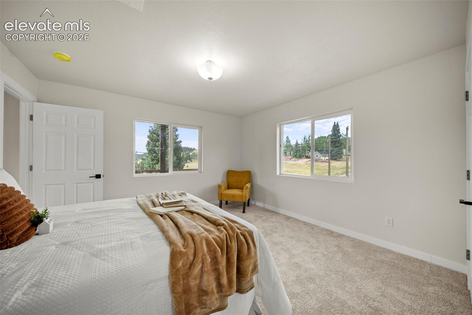 upper-level primary suite