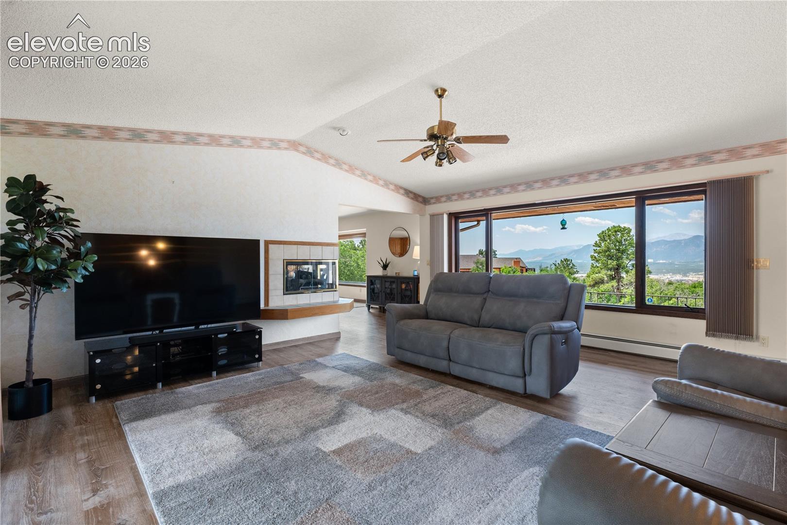 The main level showcases the view from nearly every window.