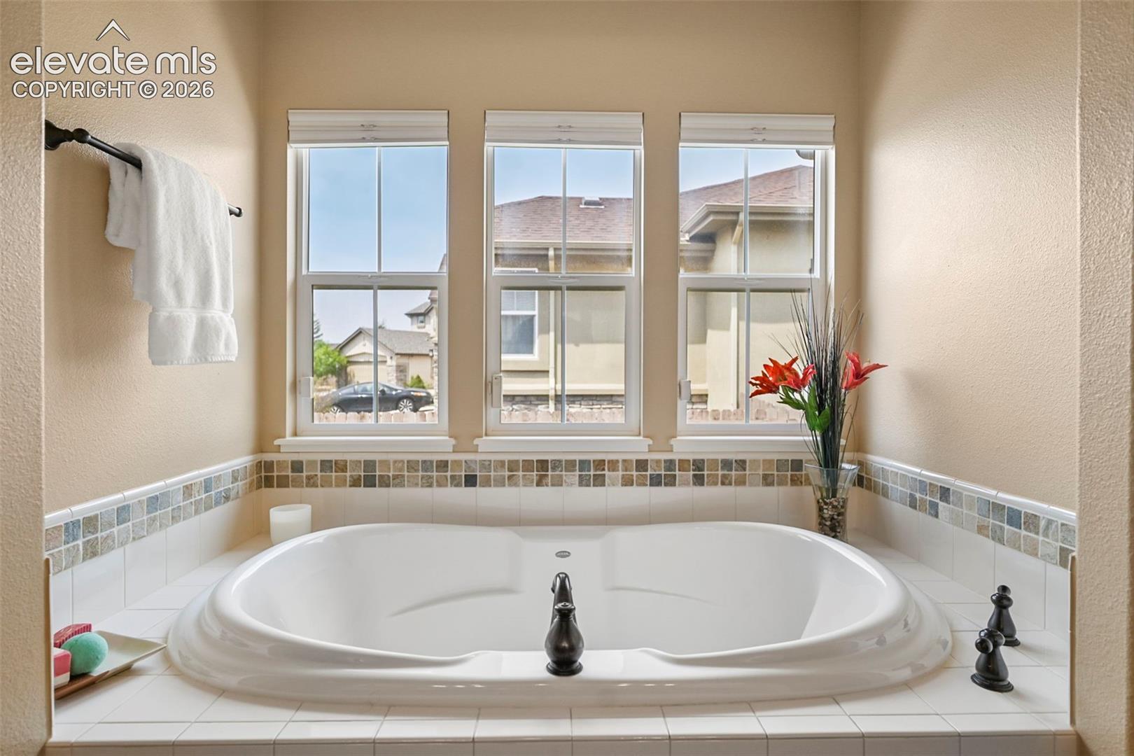 Primary bath soaking tub