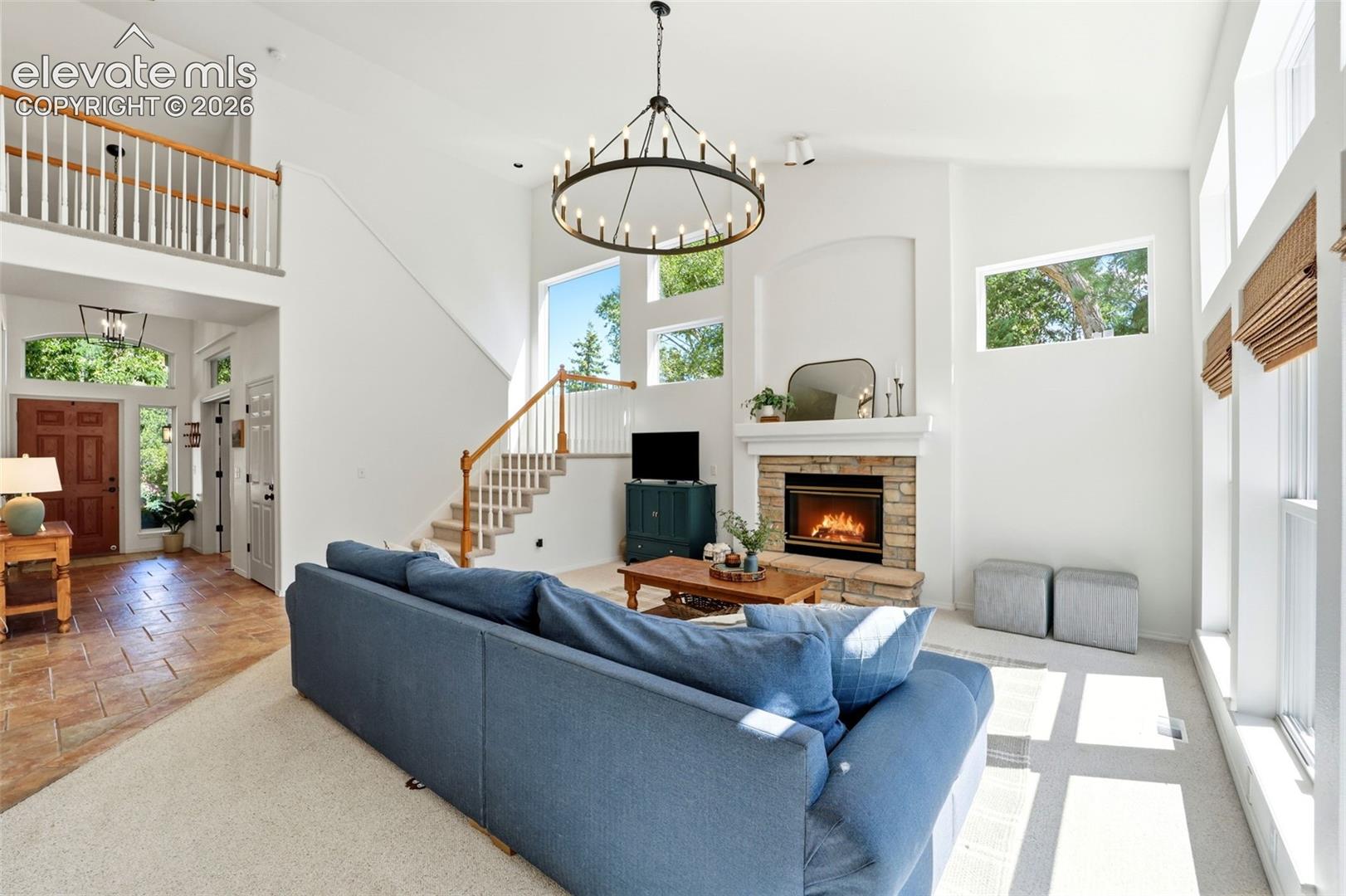Living room looking in to the entry