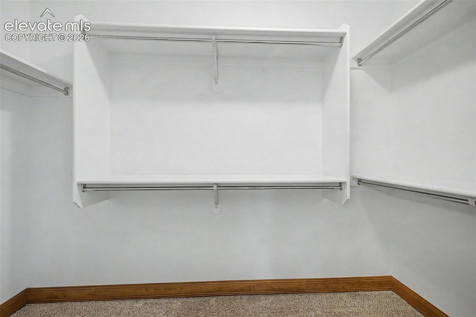 HUGE primary walk-in closet