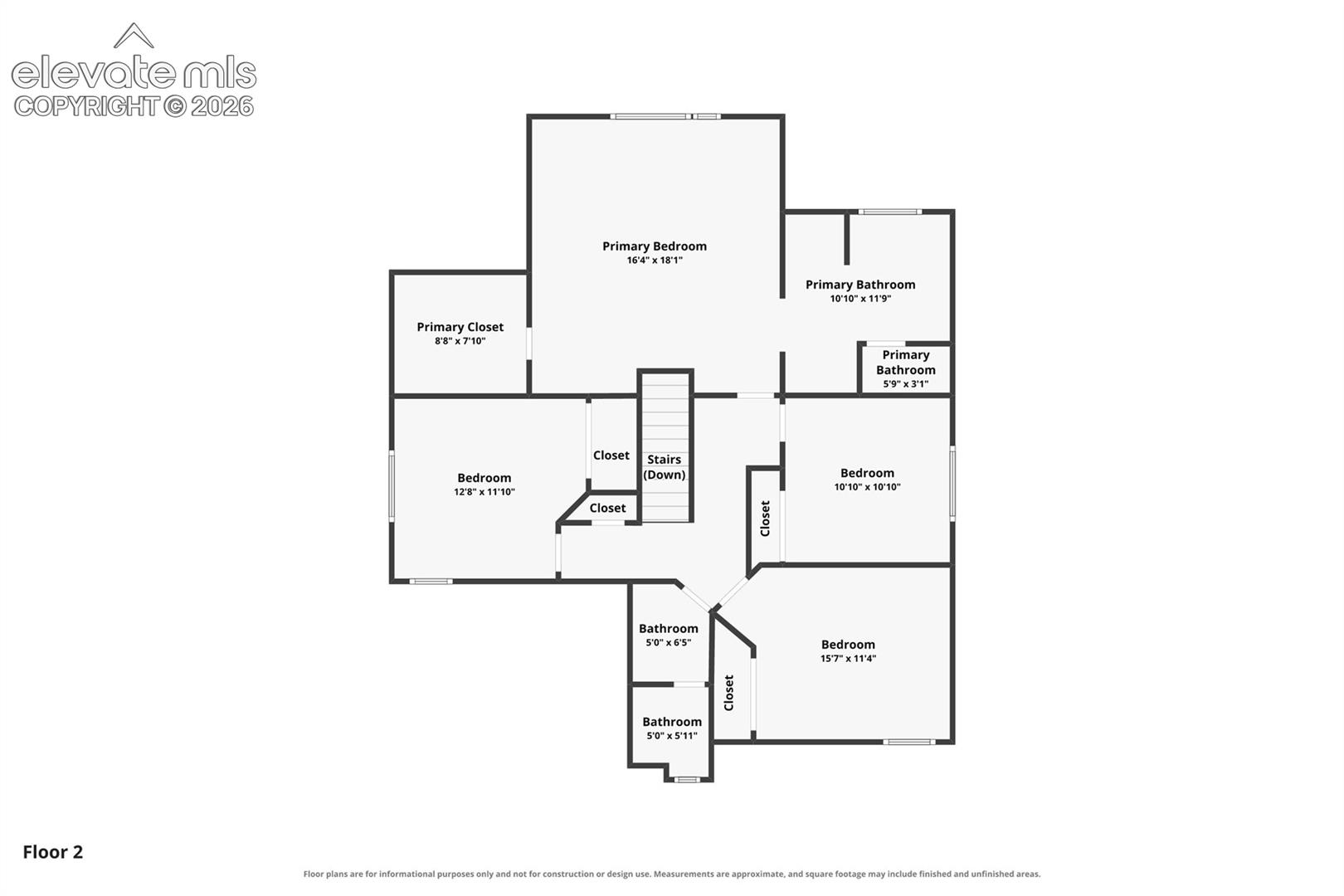 Upper Level Floorplan