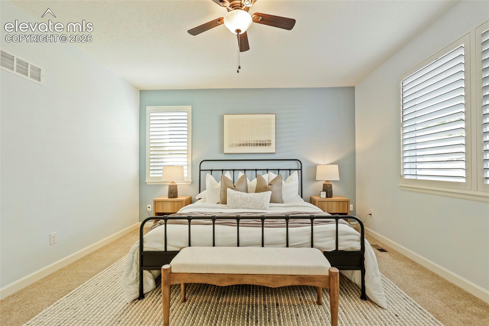 king bed & nightstands