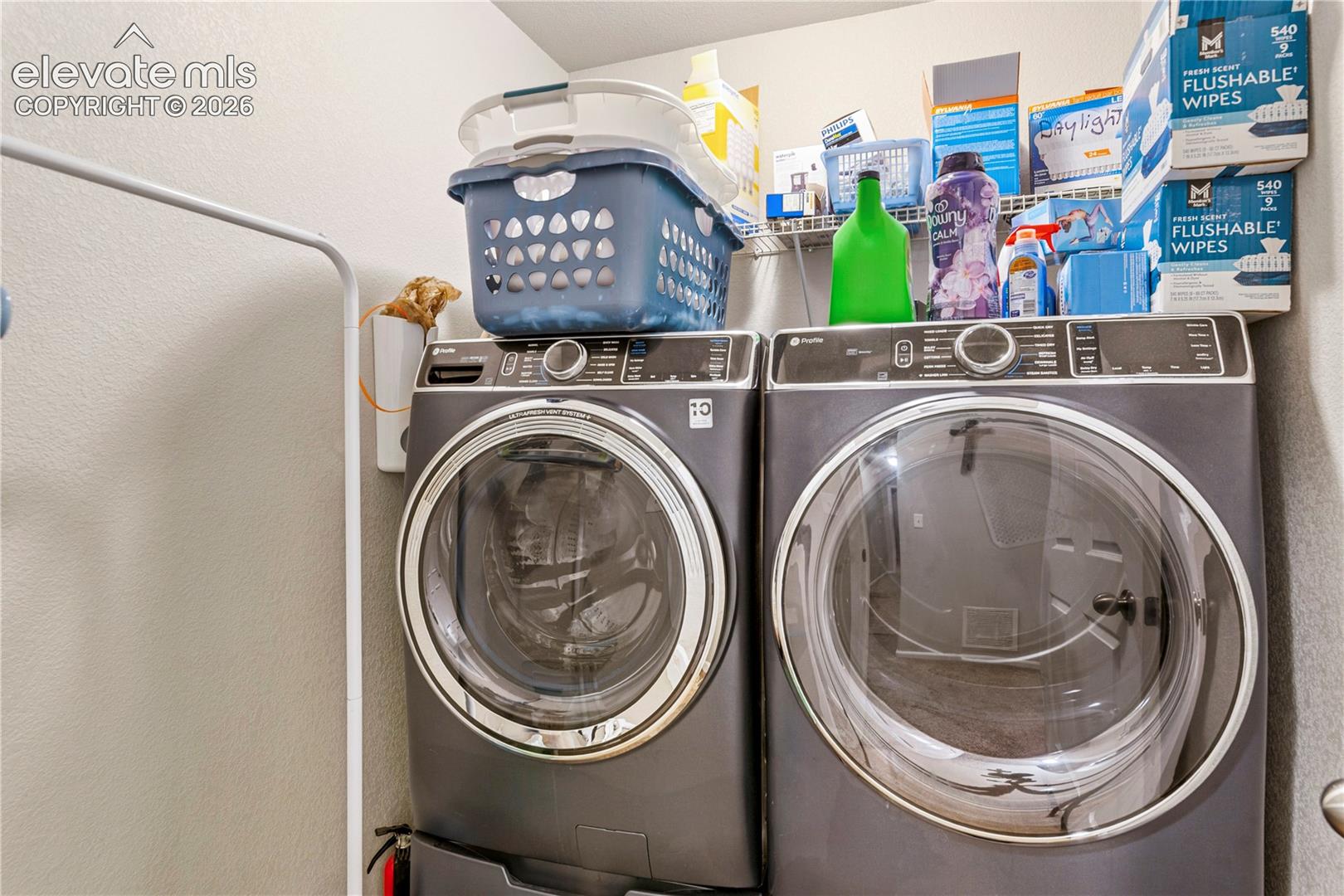 Separate laundry room on upper level