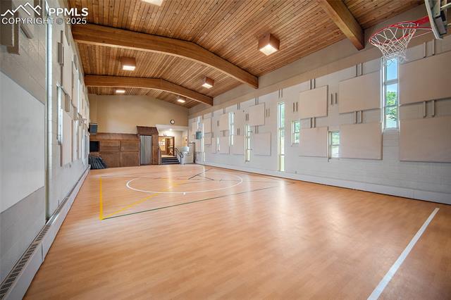 Gym with kitchen attached