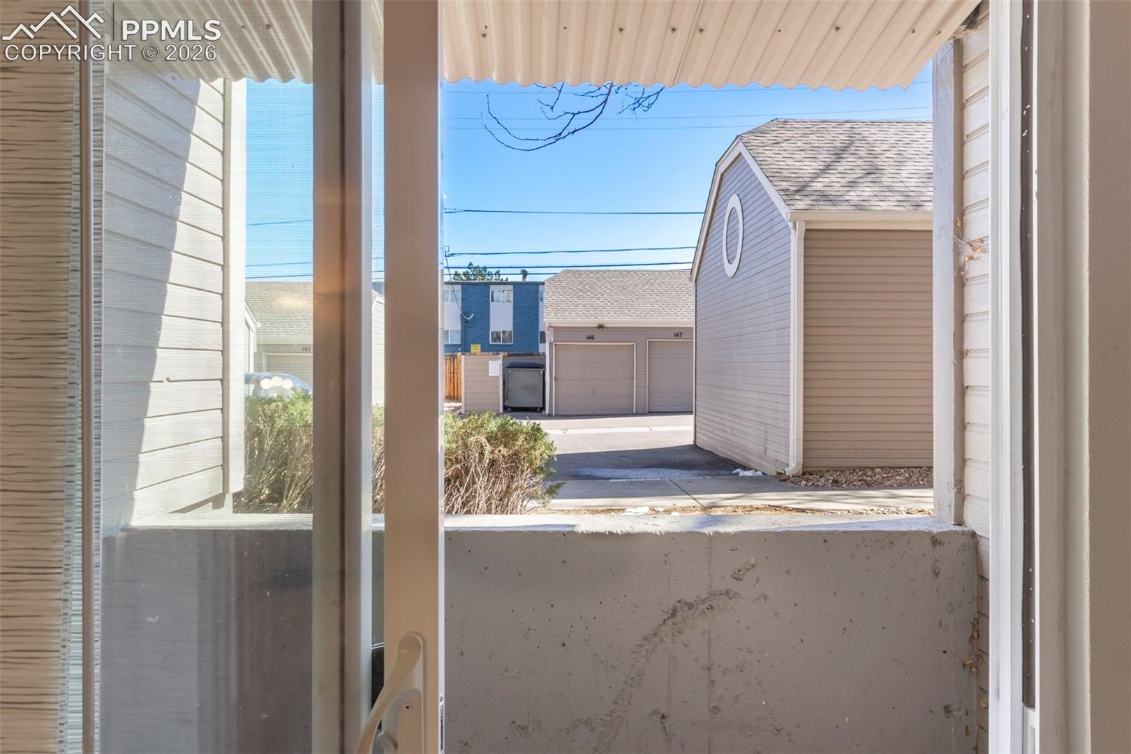 View of doorway to outside