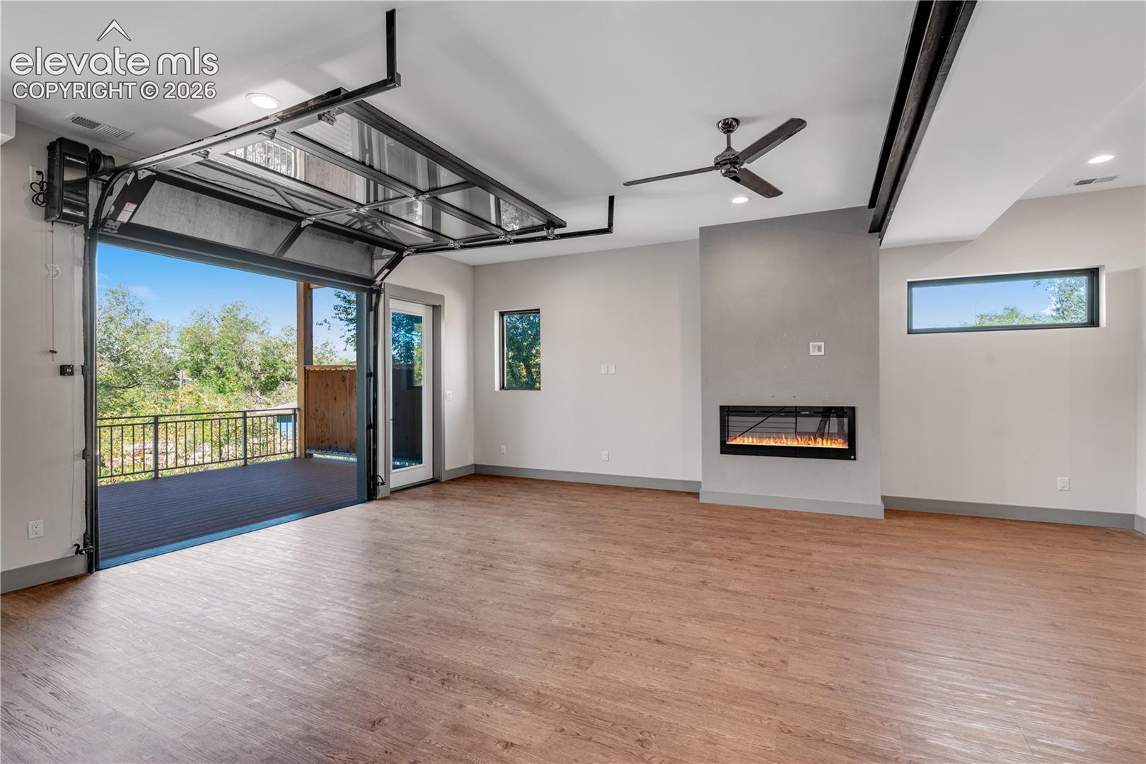 Living Room with 9ft+ Ceilings