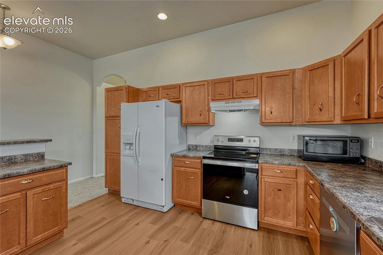 Refrigerator included.