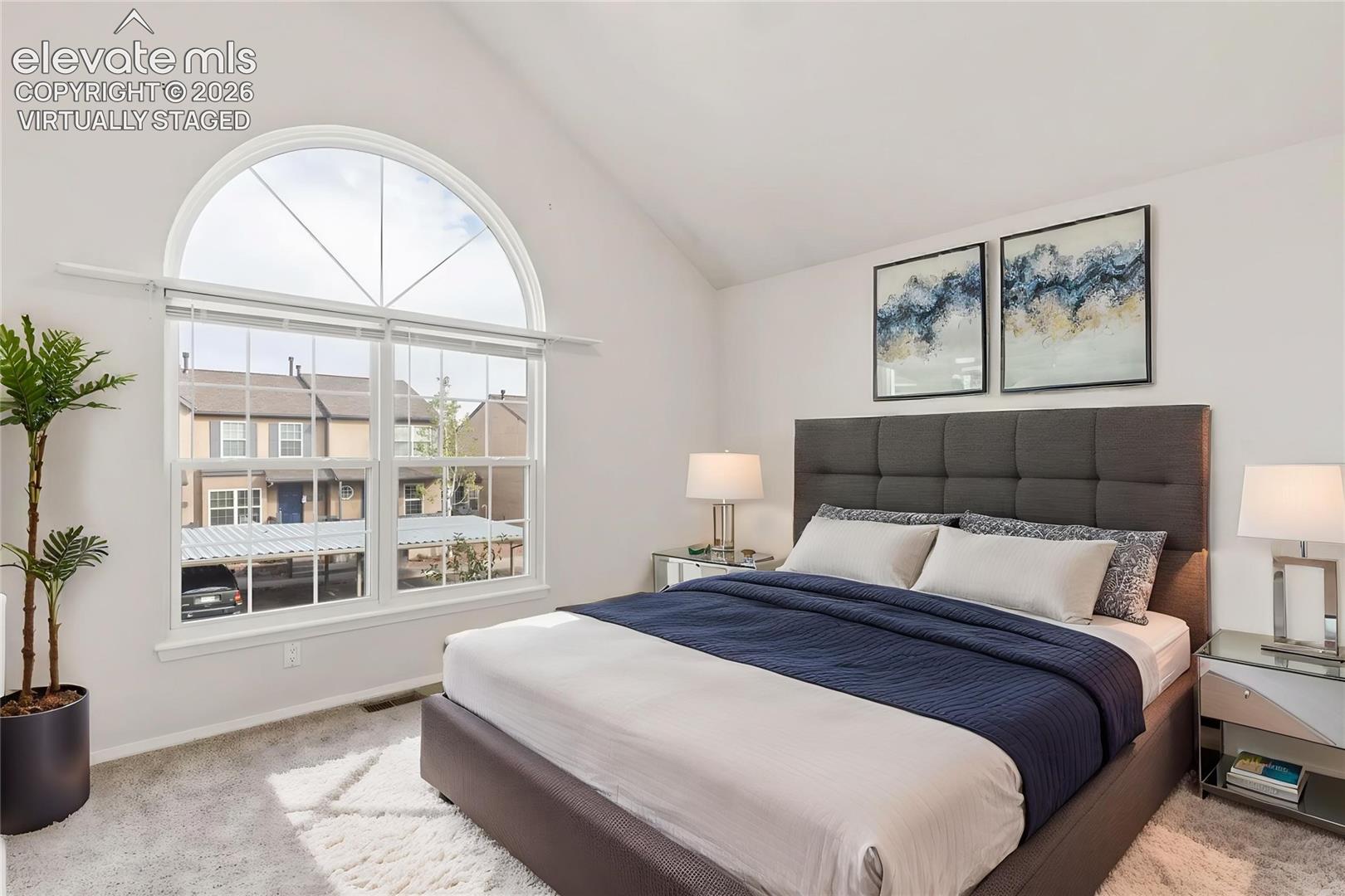 Virtually staged as bedroom