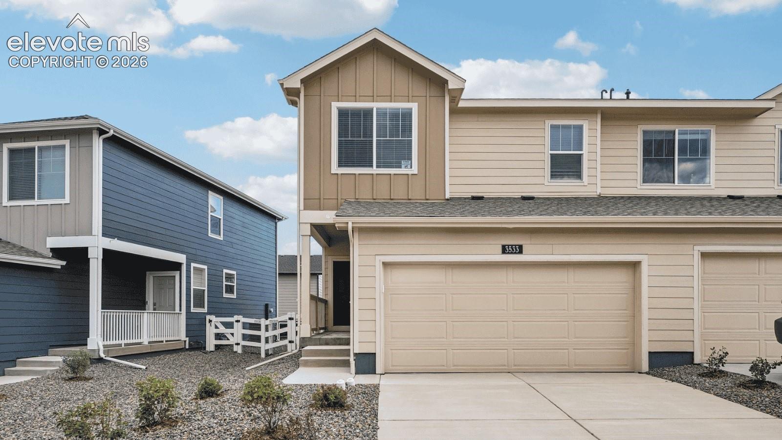 A true Turn-Key home ready now with Front Range views! The Juniper is the largest two-story floor plan offered at Ellston Park in Colorado Springs. With 1,503 sq. ft. of living space, this home features 4 bedrooms, 2.5 bathrooms, and a 2-car garage.  As you enter, you’ll be welcomed into a bright and open living area where the kitchen flows seamlessly into the dining and family room. The kitchen offers plenty of workspace with modern cabinetry, stainless-steel appliances, and a large eat-in island. A powder room is conveniently located on the first floor.  Upstairs, the spacious primary suite includes a private bath with dual vanity and a walk-in closet. Three additional bedrooms provide ample room for family or guests, while the upstairs laundry room makes chores easy. A second full bathroom is shared among the secondary bedrooms.  With its expansive layout and flexible design, the Juniper is perfect for those seeking extra room to grow.  ***Photos are representative and not of actual property, virtually staged photos***
