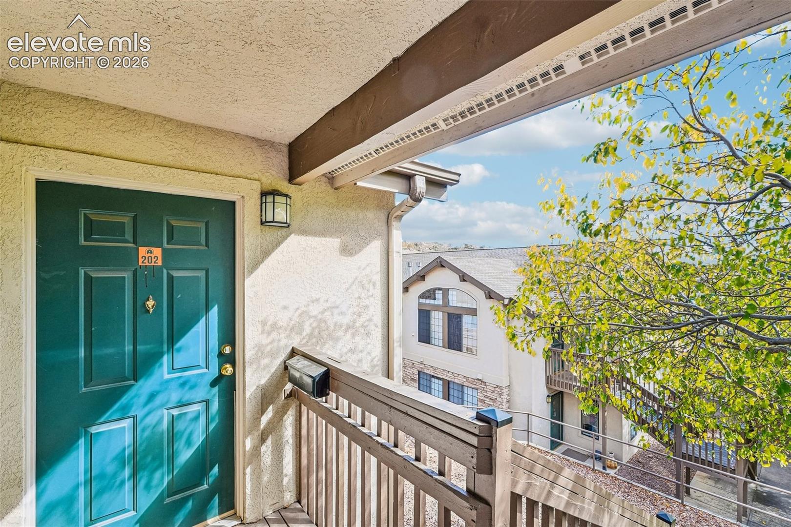 Entrance to unit