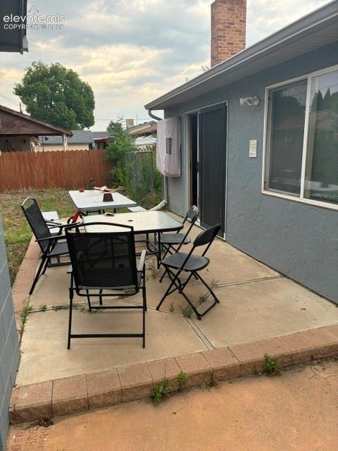 Concrete patio