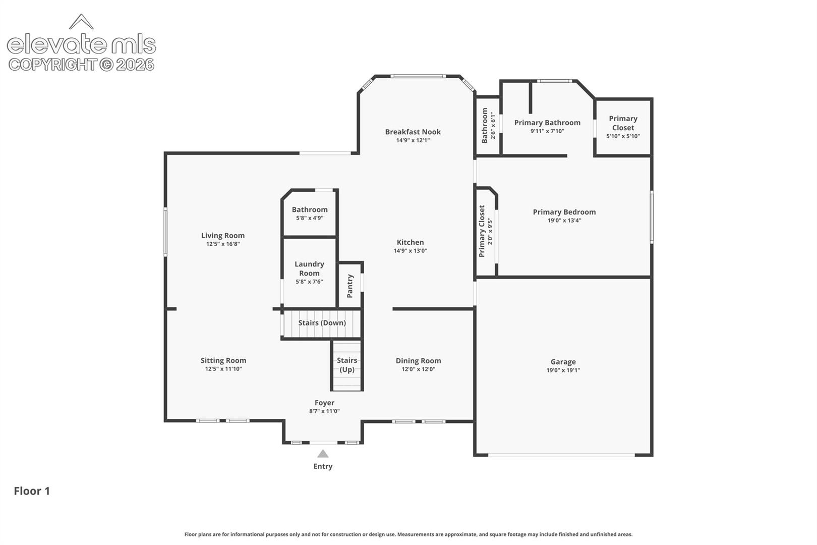 Main Level Floor plan