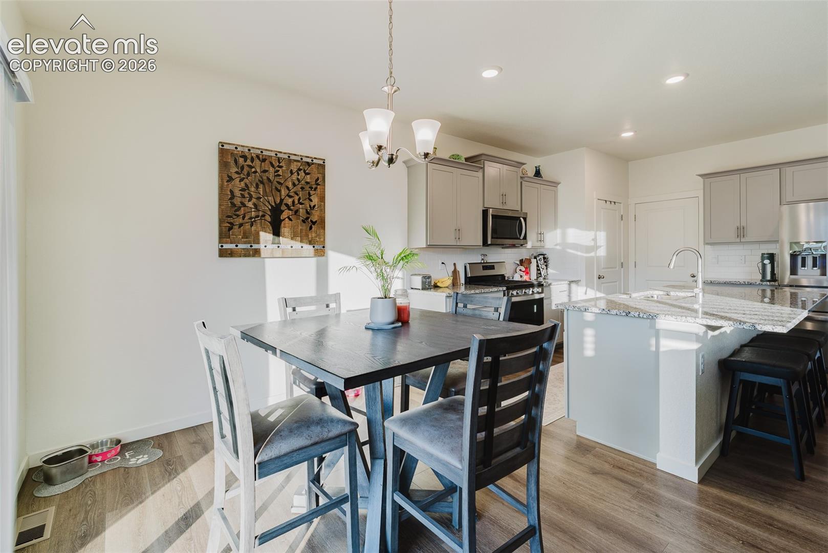 View of the Kitchen from the Dining Nook.