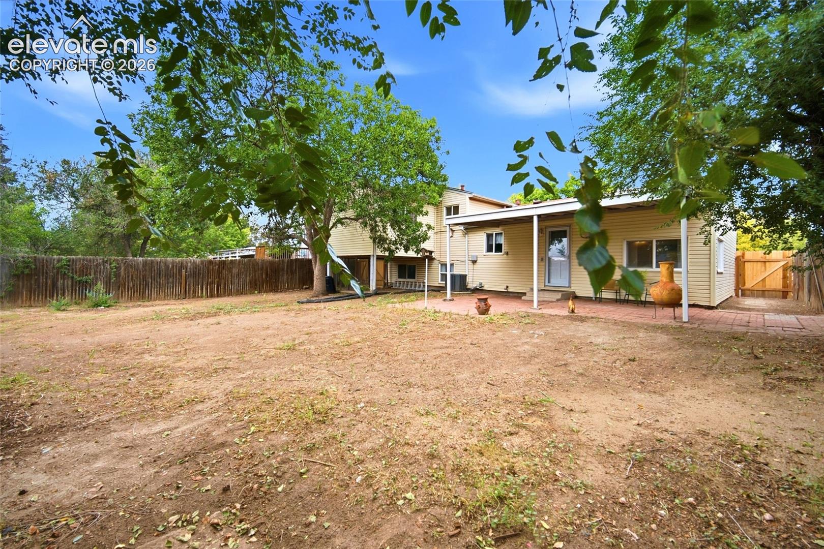 Large Back yard with plenty of room for play. 