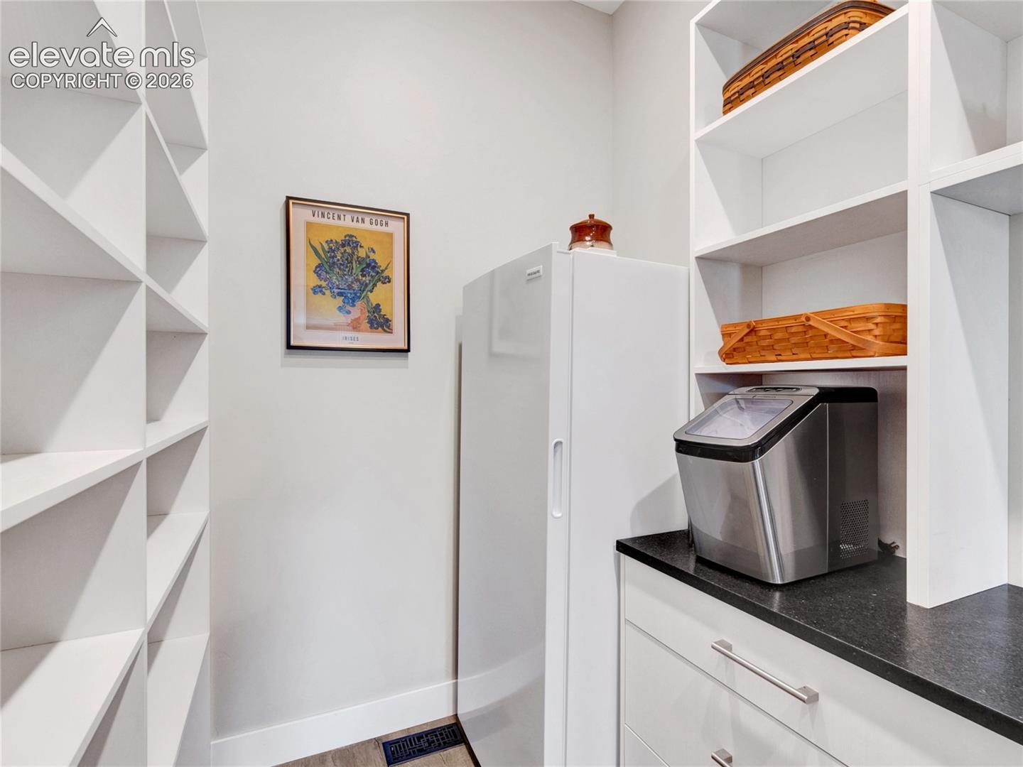 Spacious pantry with freezer