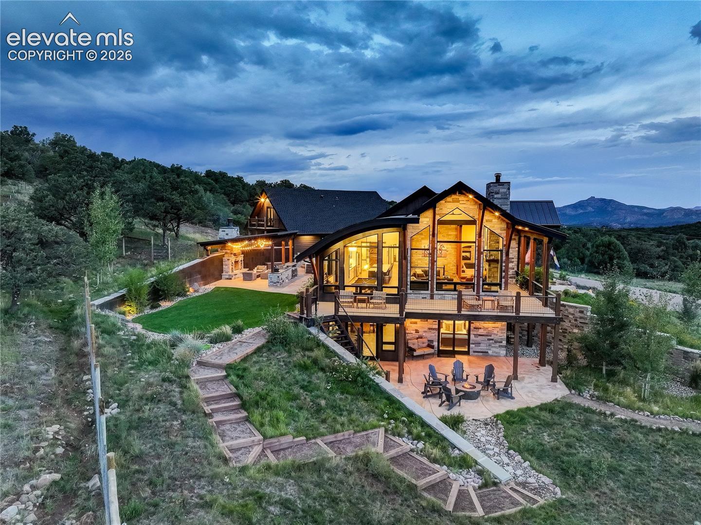 Multiple outdoor living areas