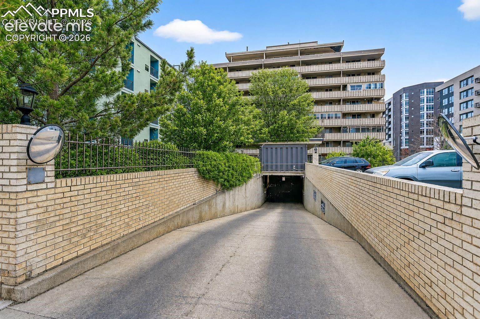 Secured underground deeded parking space (enhanced photo)