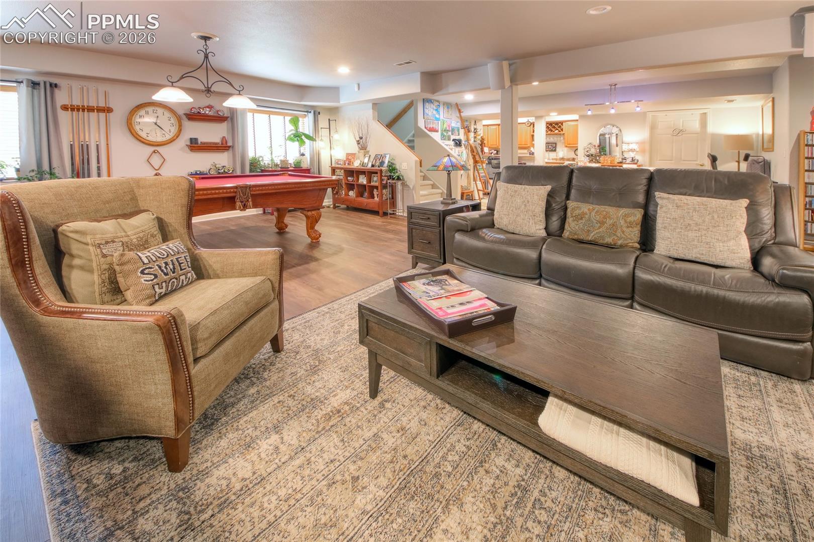 Family room is very spacious