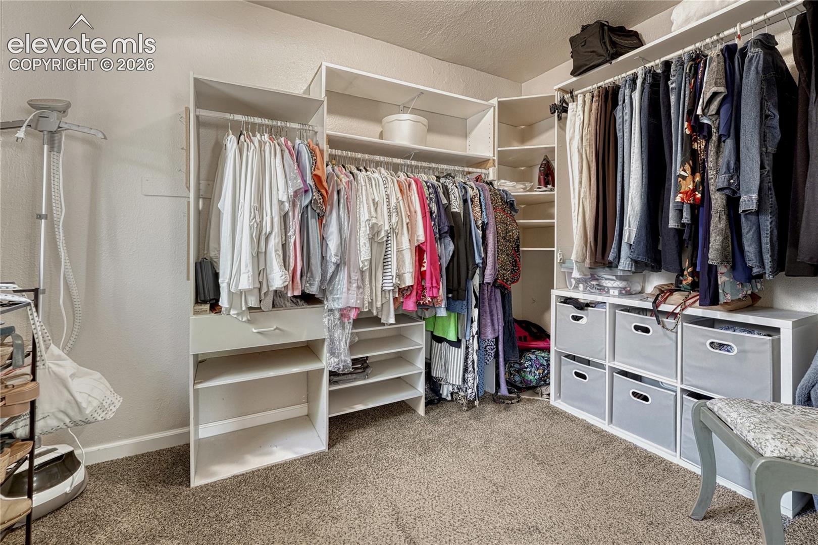 Primary walk-in closet