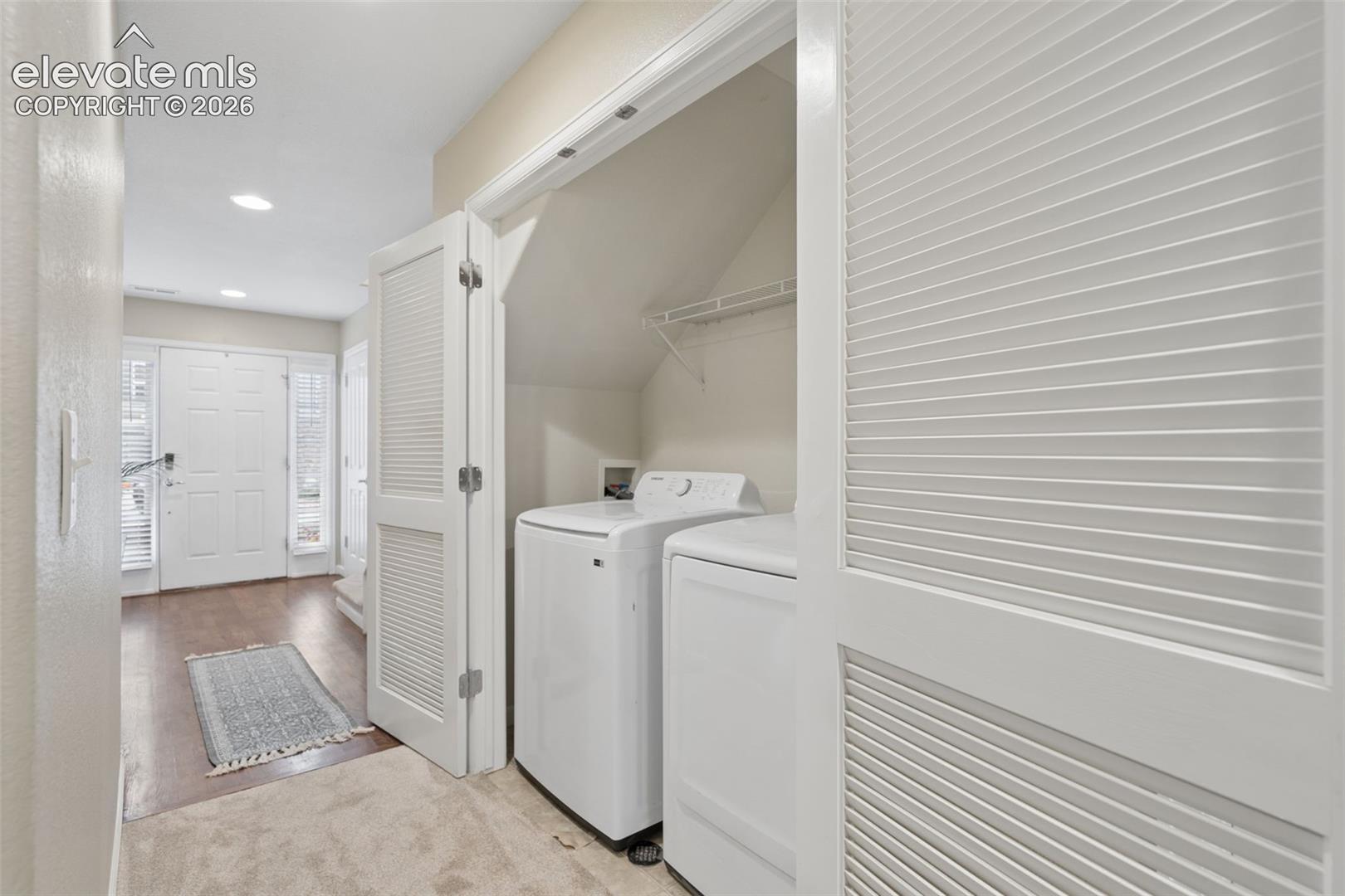 Lower level laundry area - washer and dryer included