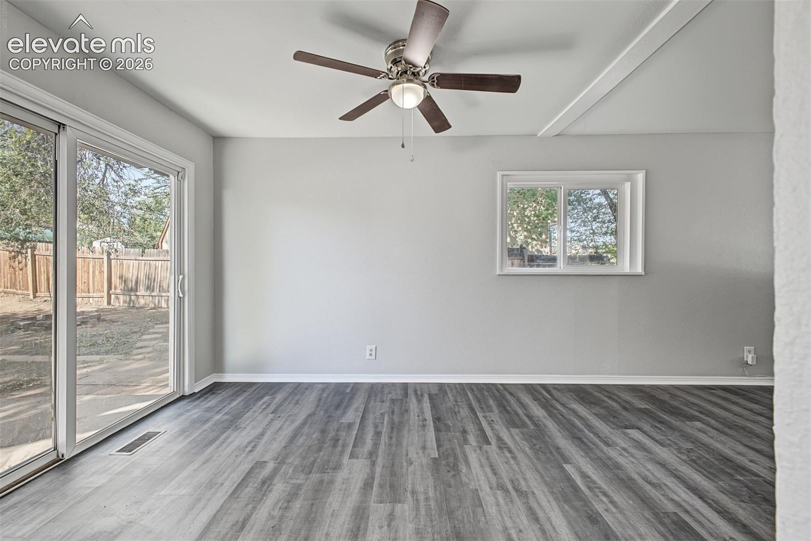 Dining Room w/ New Ceiling Fan