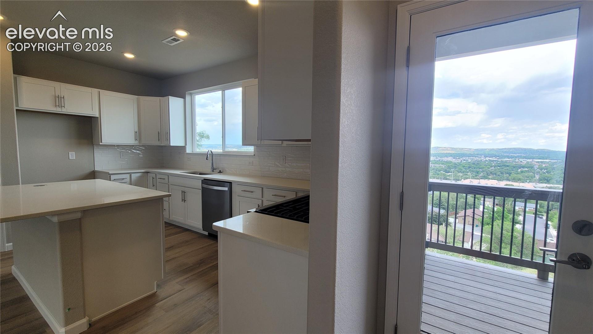 Deck right off the kitchen! 