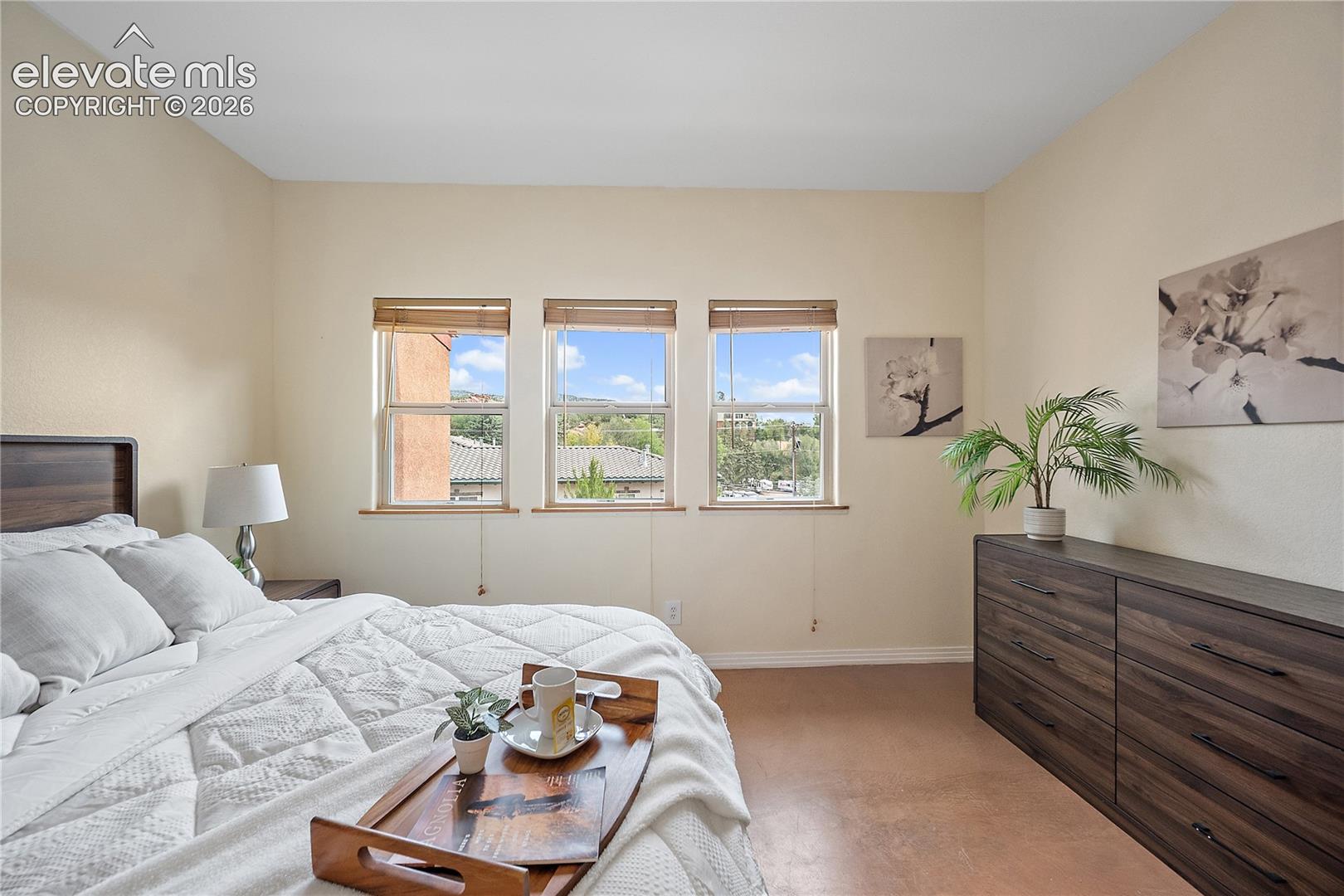 Wall of windows, flood the space with tons of natural light. 