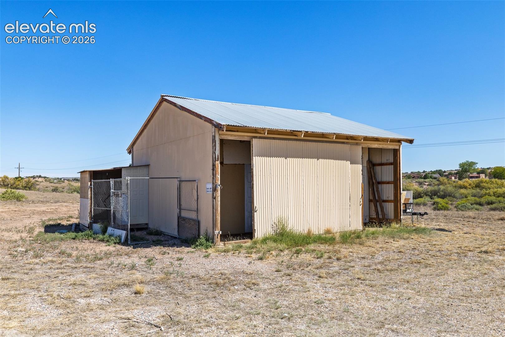 Electric has been added to this outbuilding on a concrete slab