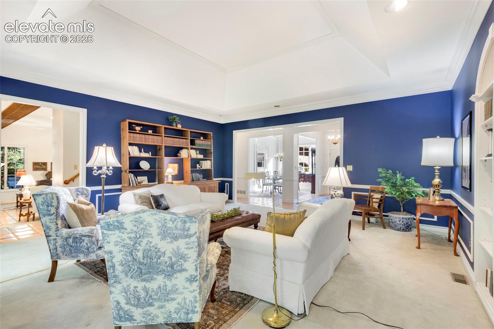 Living room open to family room