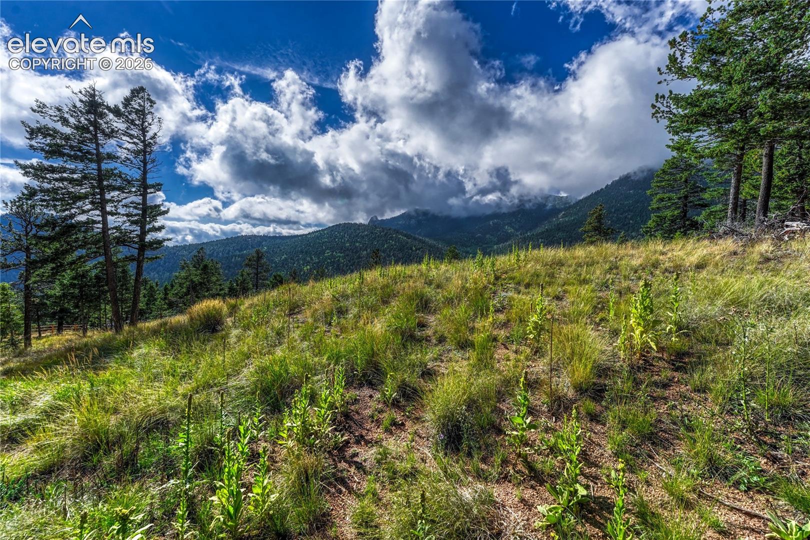 Southern exposure with mountain views