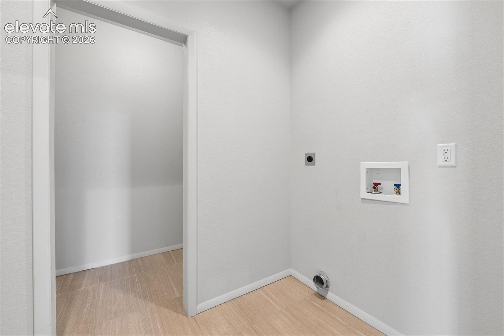 Upstairs laundry facilities