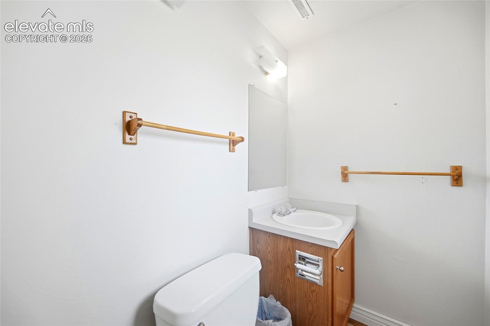 Lower level bathroom adjoins bedroom