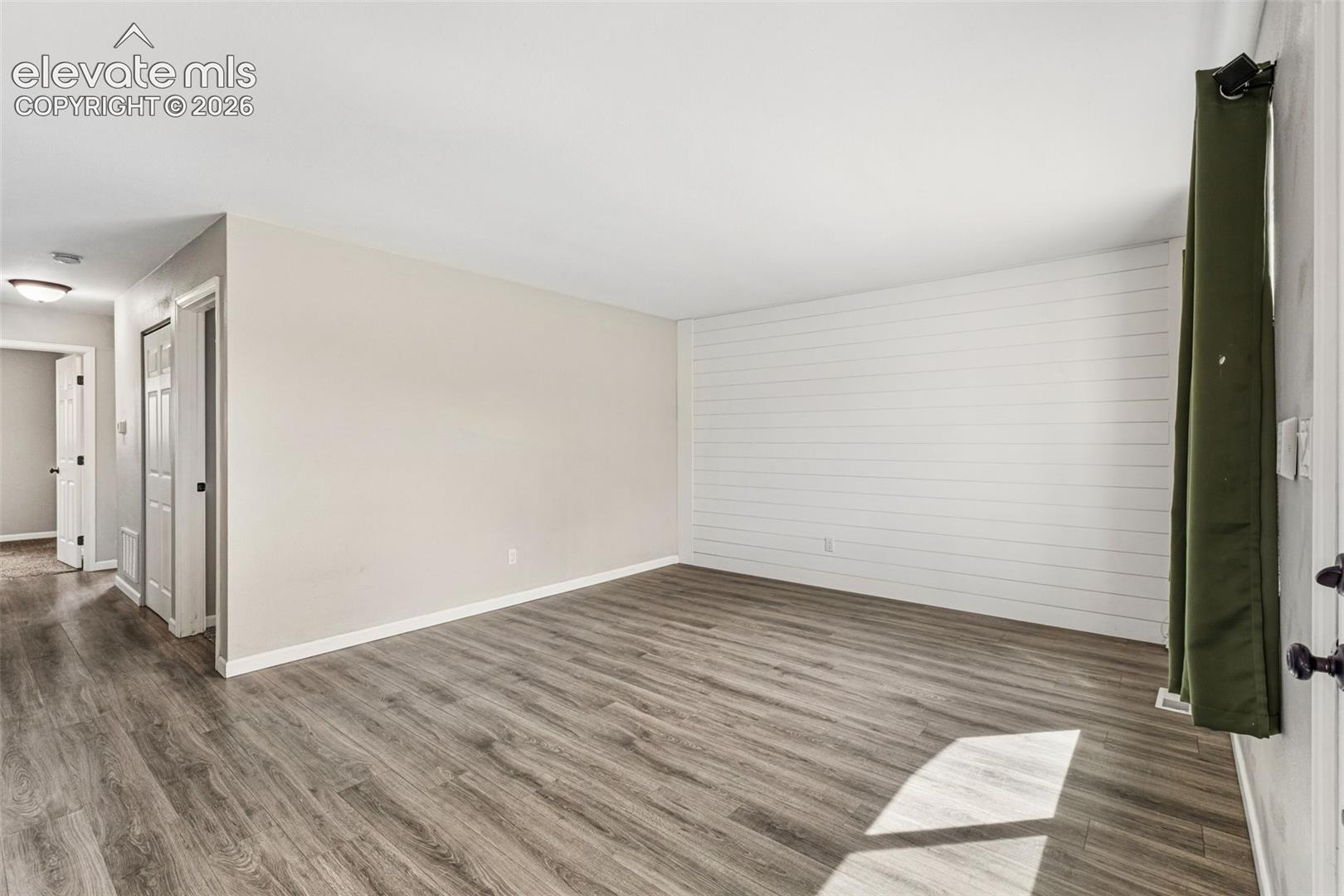 Wider view of Living Room
