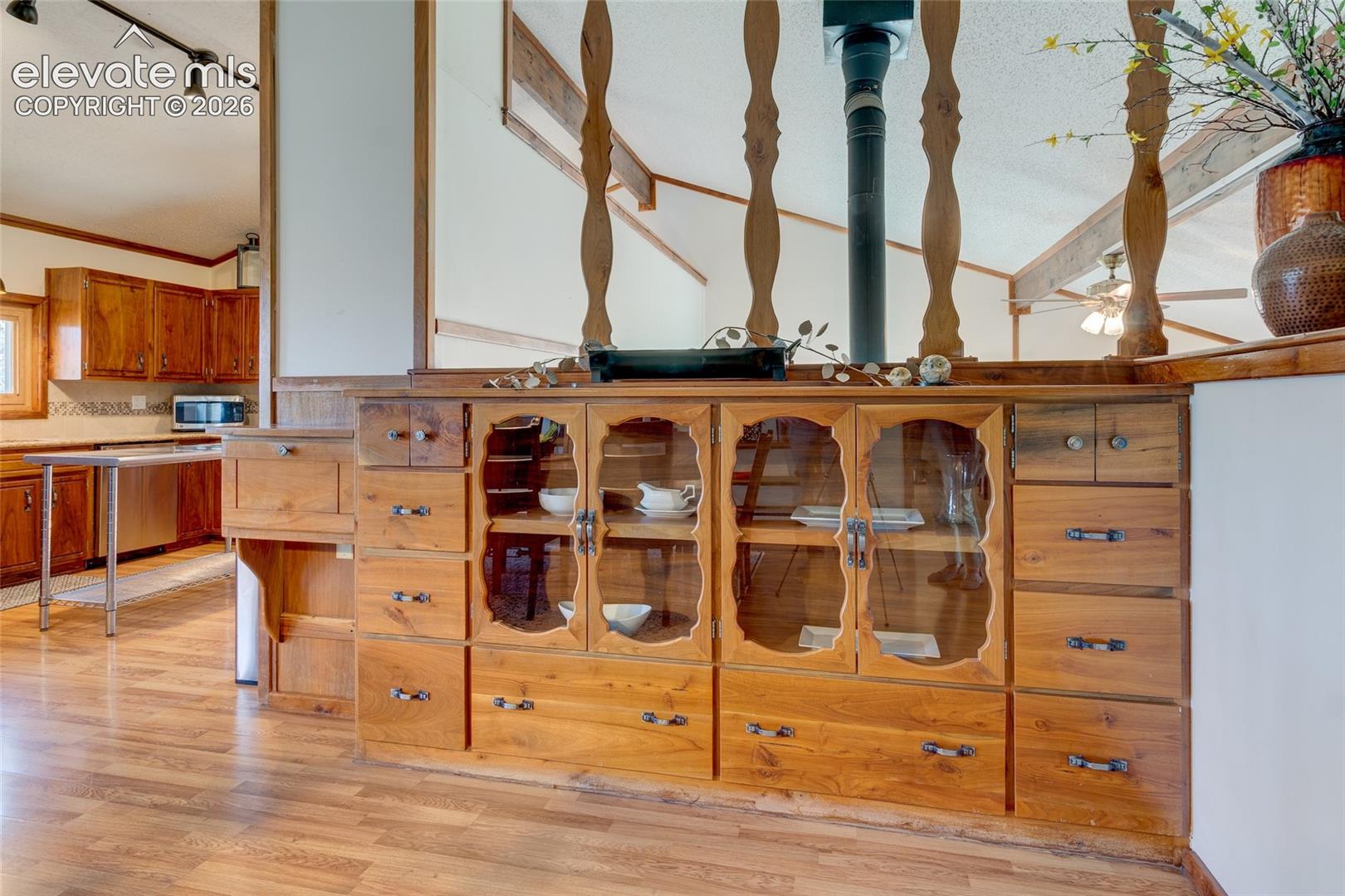 "Bavarian-styled" built in sideboard