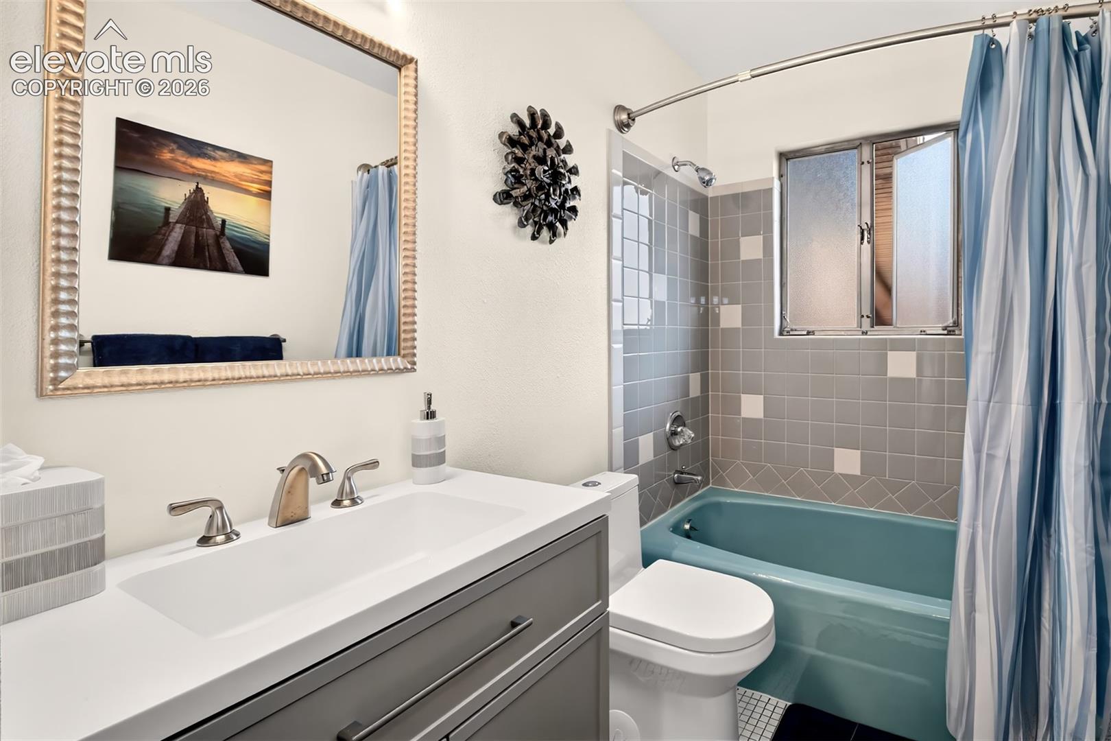 Updated main level hall bath