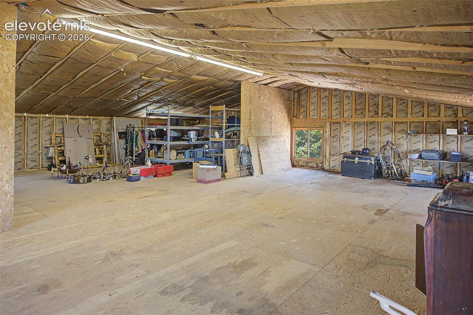 Unfinished 2nd floor above garage