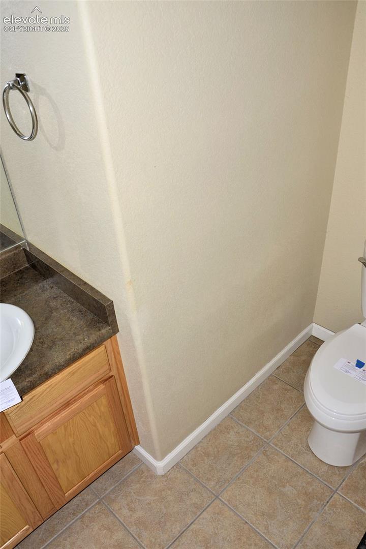 Main level half bath