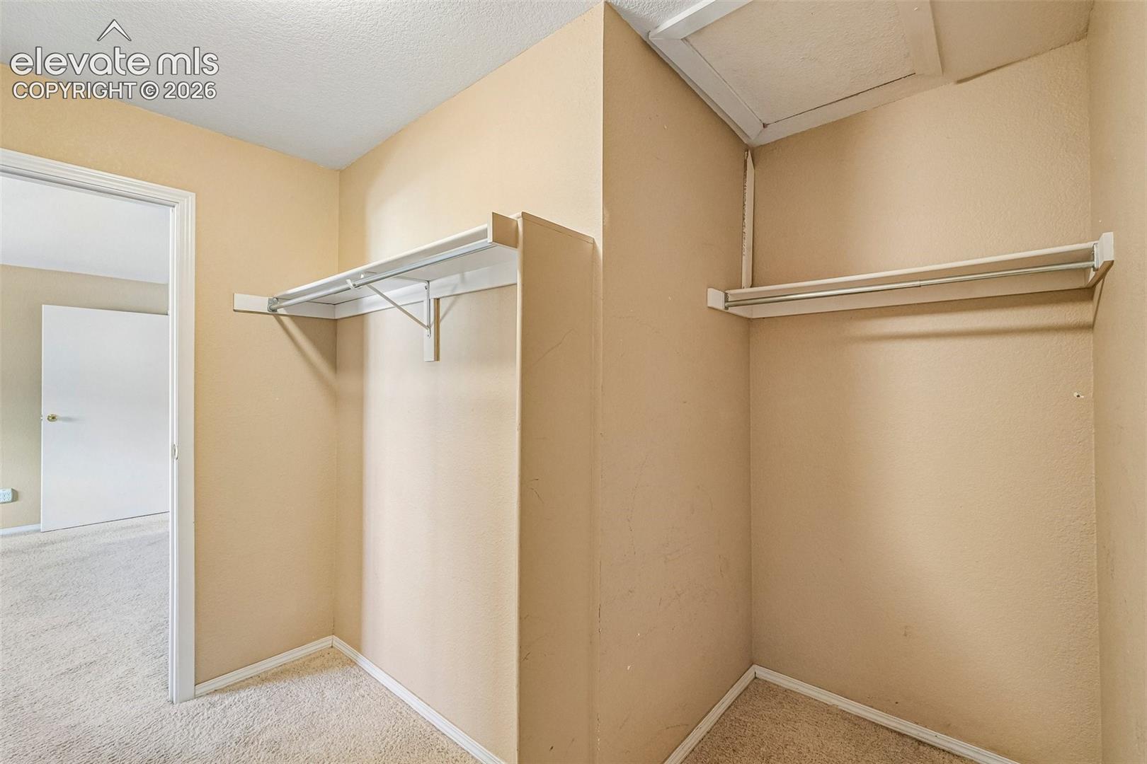 Walk in closet off bedroom 2